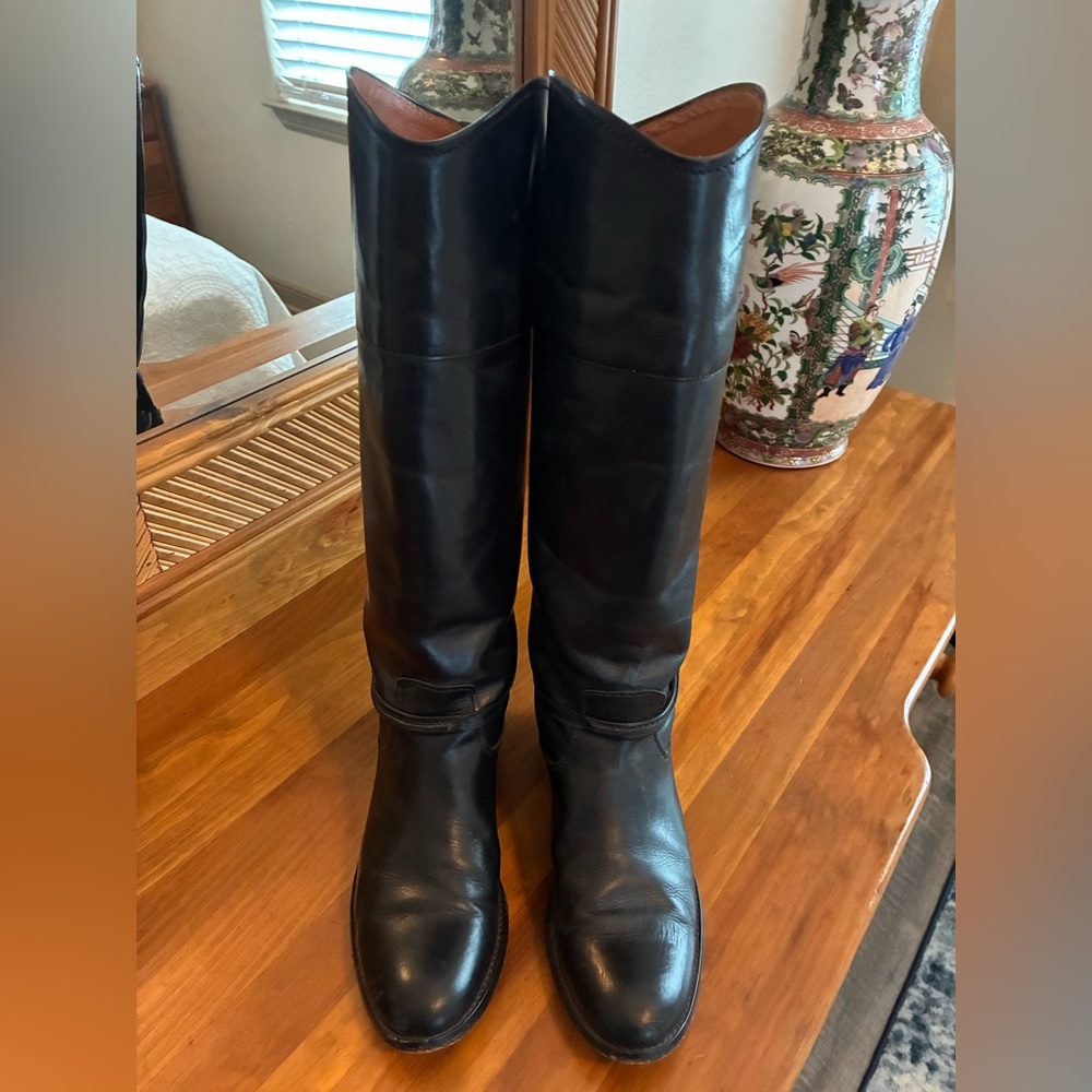 Frye Black Heeled Boots
